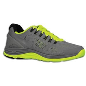 Nike LunarGlide+ 4   Mens   Running   Shoes   Sport Grey/Volt/Black