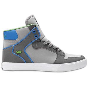 Supra Vaider   Mens   Skate   Shoes   Grey/Charcoal/Royal/Lime