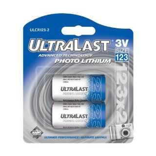 Ultralast UL 123/2 3V CR123 Photo Lithium Battery Retail