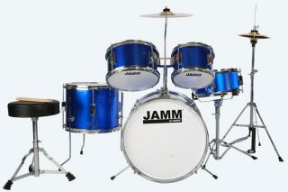 Jamm™ Jr 500 5 Piece Drum Set Metallic Blue