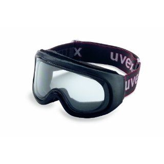 Uvex S393 Climazone Safety Goggles, Black Body, Amber Anti