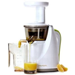New Hurom Slow Juicer Hu 100W White Includes Cookbook