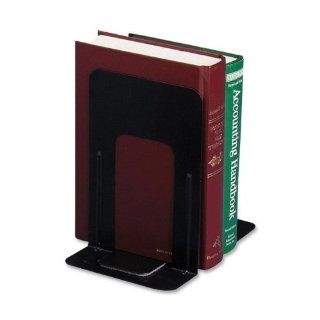 Officemate International Corp Nonskid Steel Bookends, 5 7/8x8 1/4x9