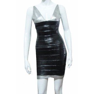 Taobaopit Black V Neck Sequins Fashion Party Dress Sexy