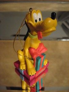 Disney® Bill Hutto Disney Artist Collection Pluto w Present Christmas