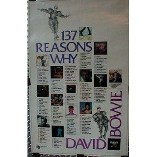 David Bowie 137 Reasons Why poster 