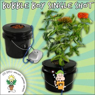Bubble Boy Single Shot Hydroponic Bucket Pot System DWC