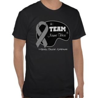 Personalize Team Name   Brain Cancer Shirt 