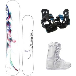 New 2013 Dreamcatcher Snowboard Package Flow Boots Siren Bindings Ride