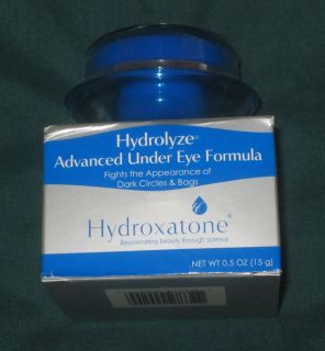 Hydroxatone Hydrolyze Advanced Under Eye Formula Factory SEALED 0 5 Oz