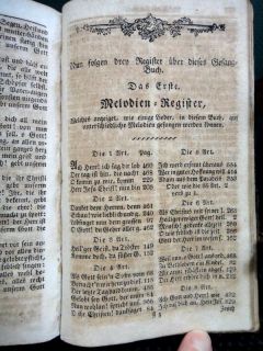 1813 antique LEATHER GERMAN HYMN BOOK w/CLASPS ~BREGORIOUS SCHULTZ