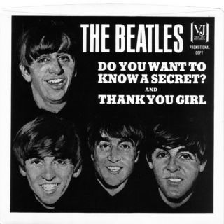 Beatles do You Want to Know A Secret Vee Jay USA 7 PS No Record