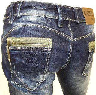 Womens Skinny Stretch Zip Pocket Stone Wash Ladies Denim Jeans Size 6