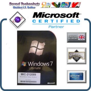 SEALED Microsoft Windows 7 Ultimate Full 32 64bit