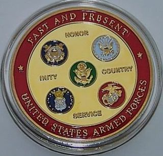 Armed Forces Thank You 24KT Gold Commemorative Medallion