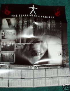 The Blair Witch Project Poster with 2000 Calendar 1999
