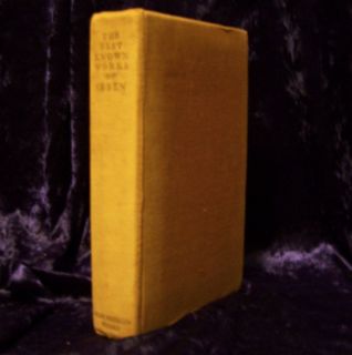  Book First Ed The Best Known Works of Ibsen One Volume Ed brb Bk 1928