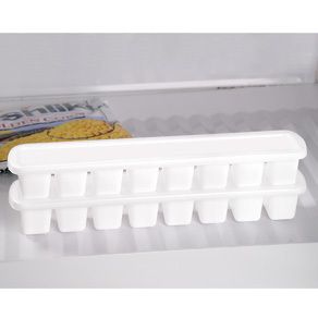 Set of 2 Covered Ice Cube Trays Keep Odors Out New