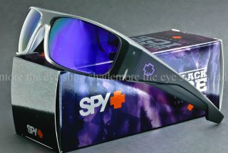 New SPY OPTIC LOGAN Sunglasses Black Ice  Grey Purple Spectra