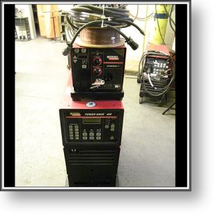 Lincoln Electric Power Wave 450 Welder + Synergic 7 Feeder + LOW HOURS