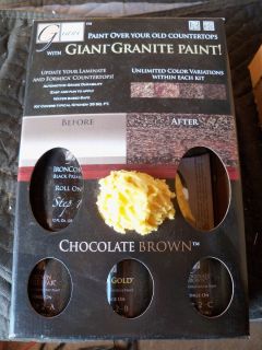 Giana Chocolate Brown Granite Paint Kit for Countertops! Never Opened