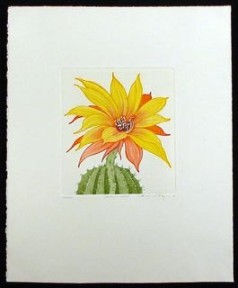 Arnold Iger Cactus Flowers Suite Set of 5 Signed Original Color