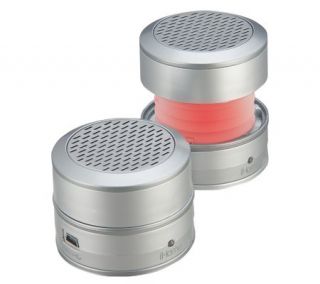 iHome Rechargeable Color Changing Collapsible Mini Speakers for Laptop