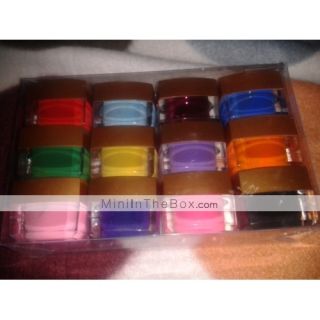 USD $ 23.99   12 Colors Mix Pure Colors UV Builder Gel Nail Art,
