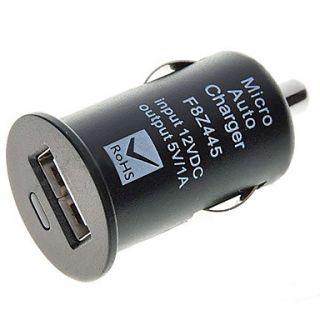 USD $ 1.79   Car Cigarette Powered 5V 1A USB Adapter/Charger   Black