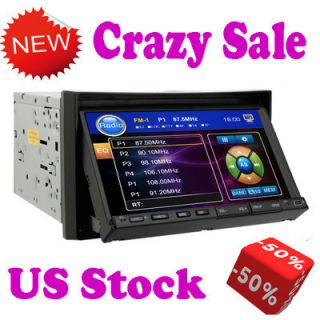 DIN in Dash Car DVD Player 7 Touch Screen Stereo Radio USA Steer