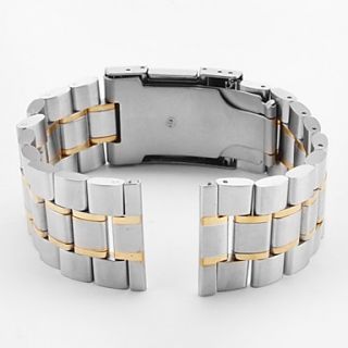 EUR € 10.57   unisexe Bracelet montre acier inox 22mm (argent
