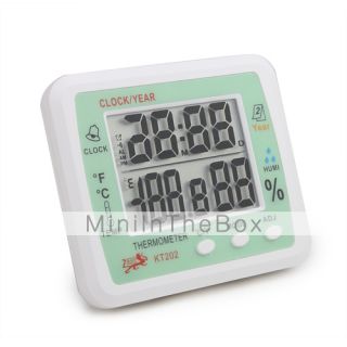 USD $ 18.69   Digital Clock and Week Hygro Thermometer KT 202,