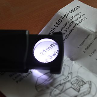 EUR € 2.75   30x 21 millimetri lente lente gioielli con luce led
