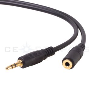 50ft 1 8 3 5mm Stereo Audio Extension Cable Plug Mini Jack M F Male
