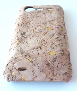 For HTC Droid Incredible s 2 6350 Eco Gold Cork Phone Case Cover