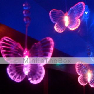 EUR € 22.26   2.5m 3w 10 LED de luz con forma de mariposa colorida