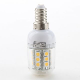 Ampoule LED Epi de Maïs (230V), Blanc Chaud, E14 27x5050 SMD 3.5W