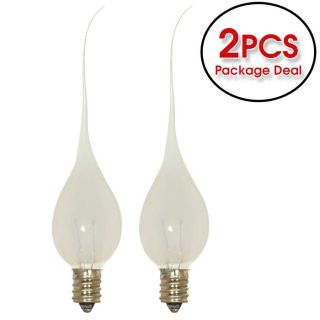  5W 120V Silicone Tail E12 Candelabra Base Incandescent light bulb (2