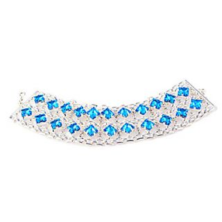 EUR € 10.29   Silver Plated Bracelet Crystal Sapphire, ¡Envío