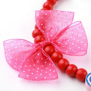 USD $ 2.49   Wood Beaded Necklace for Dogs (30cm, Random Colors),