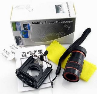   telescope camera lens with adjusted holder for mobile phones 04