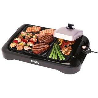 Sanyo Home Kitchen Extra Large Indoor 1300Watt Electric Barbecue Grill