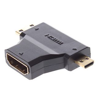 USD $ 4.39   HDMI Female to Mini+Micro Male Adapter for Samsung