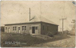 WI Palmyra WI INDUSTRY POWER GENERATION 1926 RPPC at Village Water
