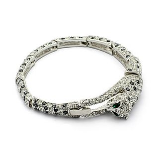 EUR € 29.43   cristaux incrustés guépard bracelet, livraison
