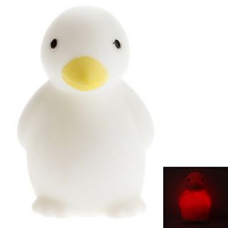 EUR € 1.74   Carino a forma di pinguino colorato Notte Luce LED
