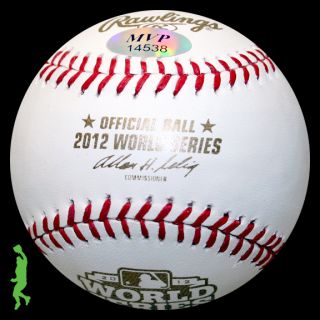 Omar Infante Signed Auto 2012 WS World Series Baseball Ball Tigers COA