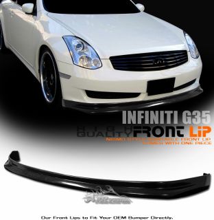 03 06 Infiniti G 35 2D 2dr Coupe nismo ABS Front Bumper Lip Spoiler