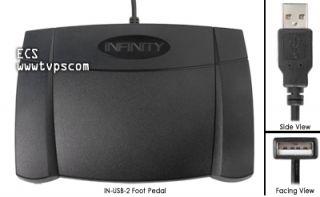Infinity in USB 2 PC Transcription Foot Pedal INUSB2