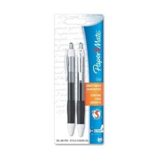 Papermate Gel Ink Pens 7mm Black Ink 2 Pens